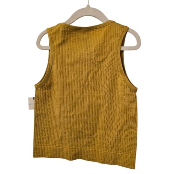 Yellow by Anthropologie Women's The Reegan Seamless Ribbed Cropped Tank Top - Picture 2 of 6